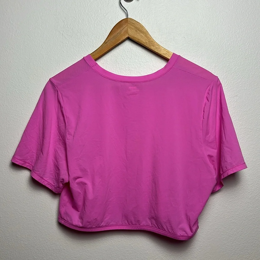 Skims Fits Everybody Super Cropped Tee Pink 4X - Picture 2 of 7